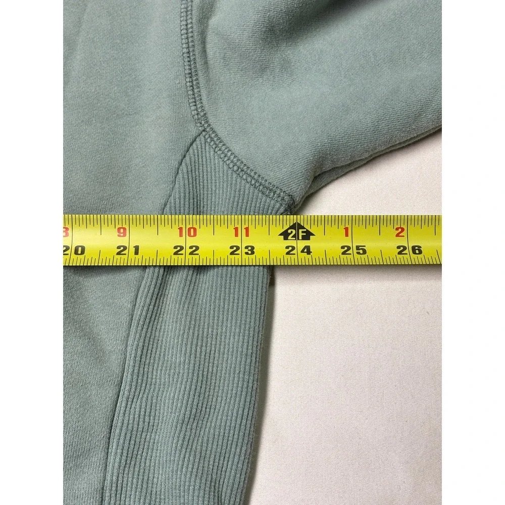 ORVIS Men's Light Blue Quarter Zip Pullover Sweatshirt Size M Cotton Blend‎